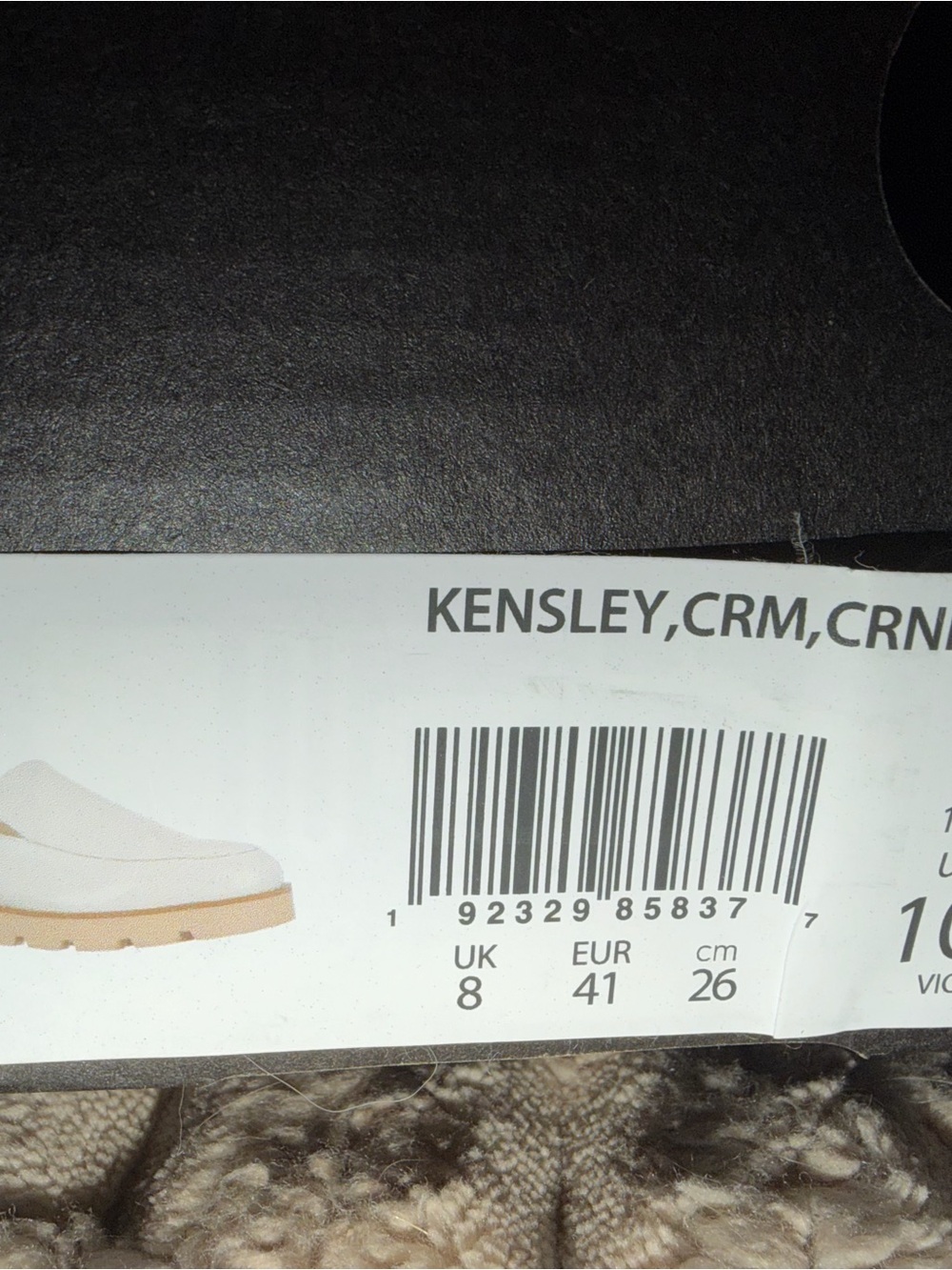 Vionic Kensley Patent Suede Platform Lug Loafers Cream Women’s 10